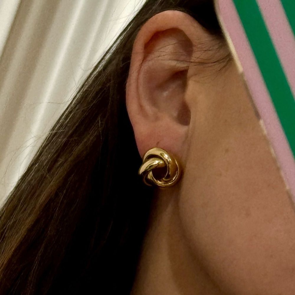 J. Crew Gold Knot Earrings